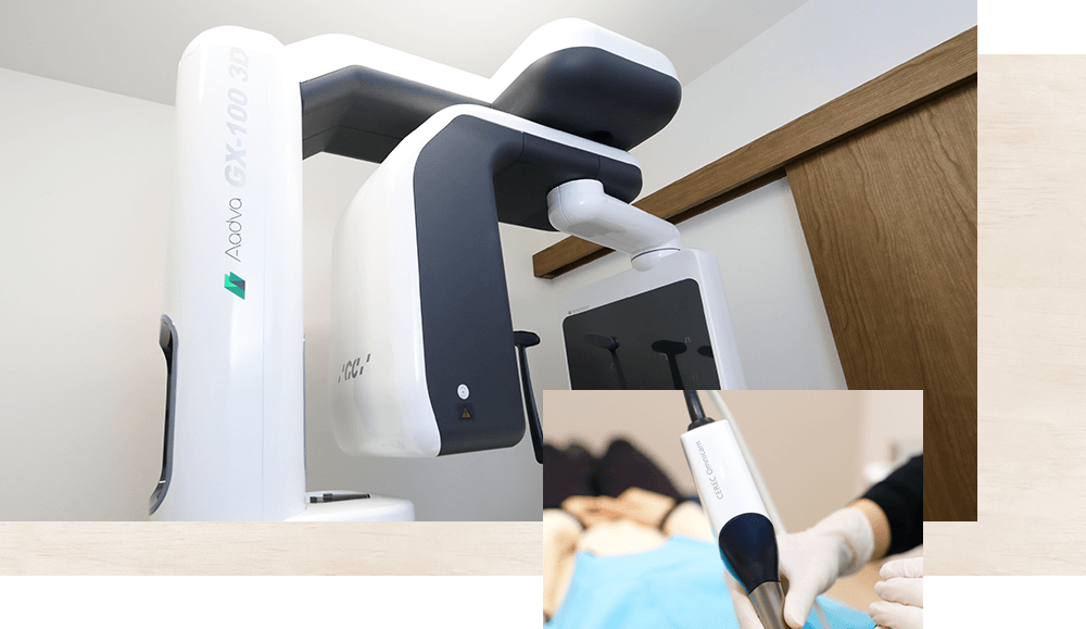 デジタル設備の導入でより正確な診断と精密な治療 歯科用CT・セレック